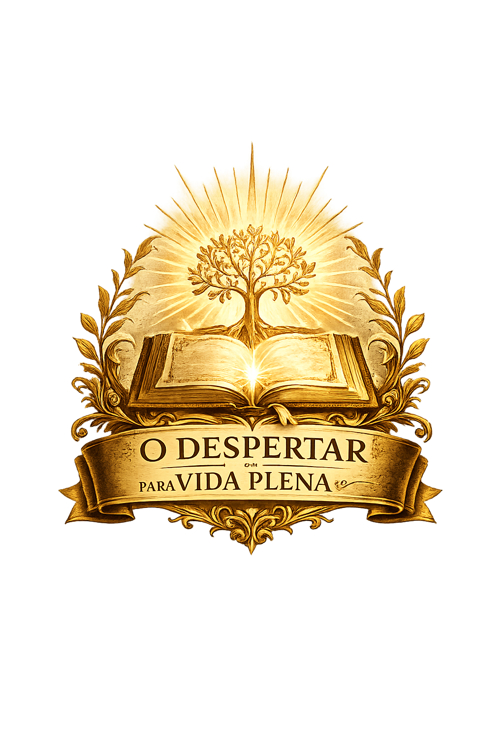 O Despertar para a Vida Plena — emblema do curso